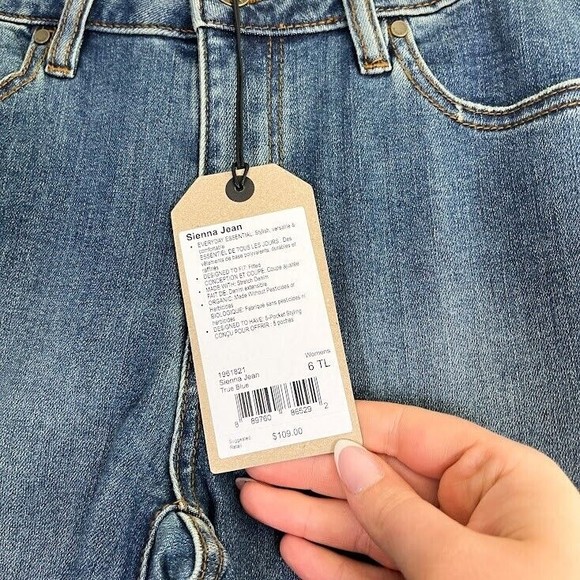 Prana‎ Sienna Skinny Jeans Womens Dark Wash Mid Rise Classic Denim Blue 6 TL NWT - Picture 4 of 12